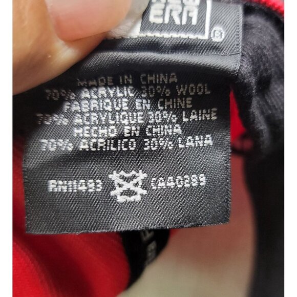 New Era Cincinnati Reds Snapback Hat Red Black MLB Genuine Merch Adjustable Cap - Picture 8 of 8